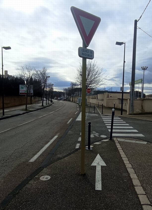 Via- Venaissia à Orange, attention , viser juste ..