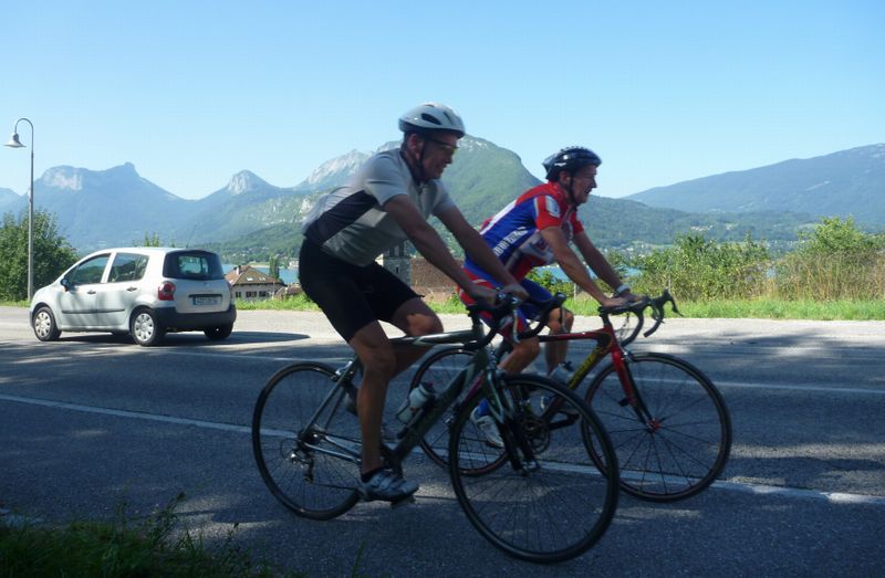 Anciens en 2011, dans la fameuse c�te de Talloires sur 1,7 km