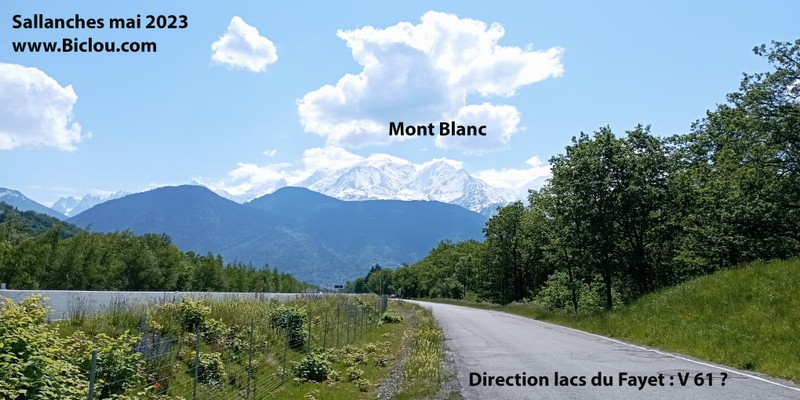 Sallanches : Route de l'Arve : direction Lac de PASSY et camping des ILES : Retour prose