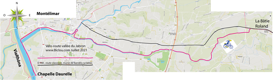 carte voie verte vallée du jabron 2021
