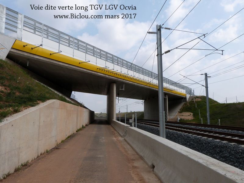 voie verte le long de Ocvia LGV vu en 2017