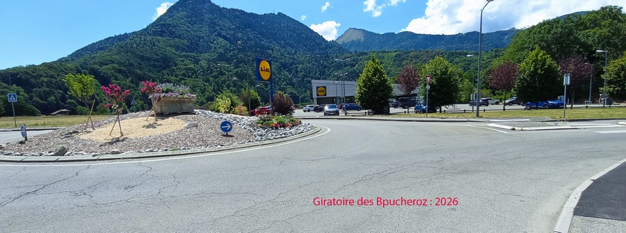 Faverges , Giratoire des Boucheroz: